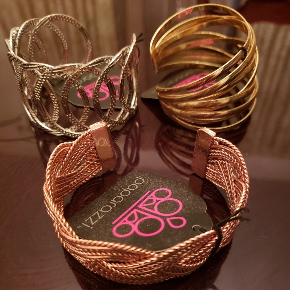 3 New Cuff Bracelets - Paparazzi